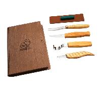 Set professionale per intaglio di cucchiai e kuksa Beavercraft in confezione regalo a forma di libro
