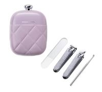 Set professionale per la cura delle unghie, 4 pezzi, ideale per saloni di casa o in viaggio per tagliare e governare, set portatile per la cura