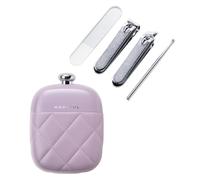 Set professionale per la cura delle unghie, 4 pezzi, ideale per saloni di casa o in viaggio per tagliare e governare, set portatile per la cura