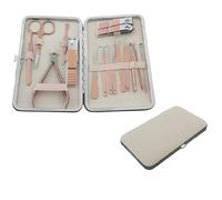 Set professionale per manicure e pedicure in elegante astuccio - Rosa Chiaro