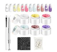 Set professionale per manicure per smalto in gel con adesivo modellante | durevoli per il salone, la casa e il regalo ideale per le donne, gli amici