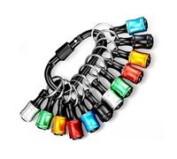 Set professionale Quick-Change Extension Bar: 12 x 1/4" Hex Screwdriver Bit Holder with Push Button Lock & Lightweight Aluminum Design