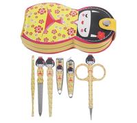 Set Professionale Tronchese Unghie Manicure 6 Pezzi Acciaio | Custodia Pu Inclusa, per Cura Mani e Pedicure, Lega di Zinco e Pp per Uso Professionale Colore Casuale