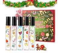 Set Profumi Donna, Profumi Mini Size Donna Elementi Natalizi, 5 * 10ml | Profumi Mini Size Donna Elementi Natalizi, un Regalo Perfetto per la Famiglia e Gli Amici a Natale e Festa Della ,Mamma