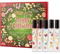 Set Profumi Donna, Set Profumo Donna Regalo, Profumi Mini Size Donnas Elementi Natalizi, un Regalo Perfetto per la Famiglia e Gli Amici a Natale e per la Festa Della,Mamma, 5 * 10ml