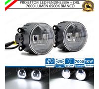SET PROIETTORI LED FENDINEBBIA + DRL LED PORSCHE MACAN NERO 6500K 7000 LUMEN