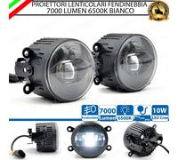 SET PROIETTORI LENTICOLARI LED FENDINEBBIA RENAULT TRAFIC 3 FUME' 6500K 7000 LM