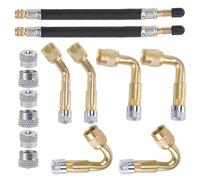 Set prolunga valvole 14 pz per valvole cerchio camion 45° 90° 135° 180mm