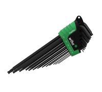 Wiha Set chiavi TORX 43847 - supporto ErgoStar, 14 pez., testa sferica, finitura ossidata nera