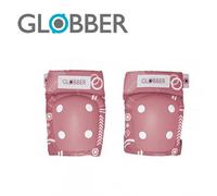 SET PROTEZIONI GINOCCHIERE E GOMITIERE RACING ROSA PASTELLO BAMBINA GLOBBER 529-
