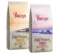 Set prova! 2 x 1 kg Purizon - Coldpressed: Pollo con olio di colza + Tacchino con olio di canapa