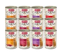 Set prova! animonda Carny Adult 12 x 400 g - MIX Manzo, 4 gusti
