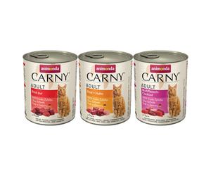 Set prova! animonda Carny Adult 6 x 800 g - MIX Manzo, 3 gusti