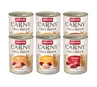 Set prova! animonda Carny Single Protein Adult - 6 x 400 g
