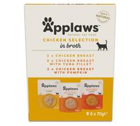 Applaws Buste in Brodo Pacco misto 12 x 70 g - Mix di pollo (3 varietà)