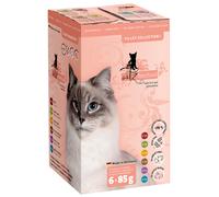 Set prova! catz finefood Filetti 6 x 85 g umido per gatto - Mix: 6 varianti di Pollo e Tacchino in gelatina