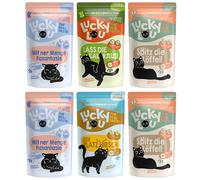 Set prova! Lucky Lou Adult Buste 6 x 125 g umido gatto - Wild Mix