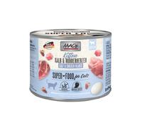 MAC's Cat 24 x 200 g Alimento umido per gatti - Kitten Vitello & Cuori di Pollo