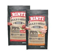 Set prova misto! 2 x RINTI Max-i-mun - 12 kg Pollo + 12 kg Manzo