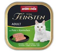 Set Prova misto! 32 x 100 g animonda vom Feinsten Adult + 20 x 15 g Milkies - Tacchino & Coniglio