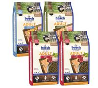 Set prova misto! 4 x 1 kg bosch HPC Adult Crocchette per cane - MIX %: 1kg Pollo, 2kg Agnello, 1kg Pesce
