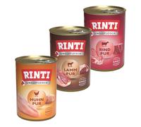 Set prova misto! 6 x 400 g Rinti - Mix Monoproteico: Pollo puro, Manzo puro, Agnello puro