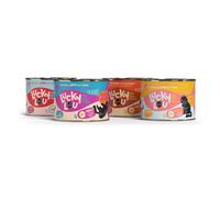 Set prova misto! Lucky Lou Adult 6 x 200 g umido gatto - Mix: 2x Pollame, 2x Pollame & Manzo, 1x Pollame & Agnello, 1x Pollame e Anatra