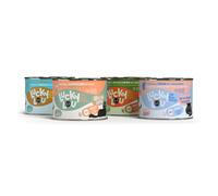 Set prova misto! Lucky Lou Adult 6 x 200 g umido gatto - Mix Wild: 2x Pollame & Fagiano, 2x Pollame & Coniglio, 1x Manzo & Cinghiale , 1x Pollame e Cervo
