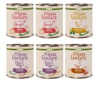 Set prova misto! Lukullus Menu Gustico Alimento umido per cani - 6 x 800 g (2xManzo, 2xTacchino, 1xPollo, 1xAnatra)
