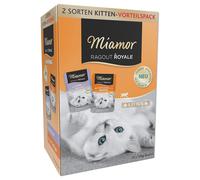 Set prova misto! Miamor Ragù Royal Kitten 12 x 100 g - Pollo + Manzo in gelatina