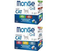 Set Prova Multigusto 24x85G Monge Grill Cat Sterilised e Adult MIX MULTIGUSTO
