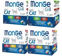 Set Prova Multigusto 48x85G Monge Grill Cat Sterilised e Adult MIX MULTIGUSTO