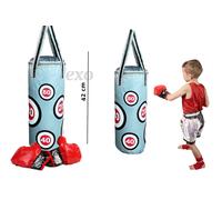 Set Pugilato con Sacco Boxe Guantoni per Bambini Giocattolo Punching Ball