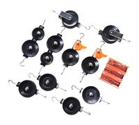 Set puleggia per fisica, 11 pezzi, pulegge singola, doppia e carteggiabile in metallo con corda, 4 cm e 3 cm, esperimenti scientifici per lezioni e casa, apprendimento meccanico manuale
