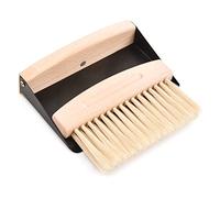 Set Pulizia Scopa Piccola e Paletta, Mini Paletta e Scopa a Mano, Set di Spazzole da Tavolo Portatile per La Pulizia di Tavolo, Polvere, Sporco (Legno)