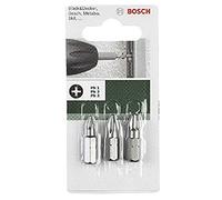 Bosch Set di punte PZ1 PZ2 PZ3 25 mm – 3 pezzi – DIY