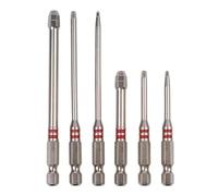 Set Punte Avvitatore - 6 Pezzi Utensile Universale A Gambo Esagonale - Set Punte Lunghe Di Sicurezza Per Avvitatore,Per Bricolage Miglioramento Casa Elettronica Manutenzione Auto Officina Garage