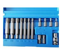 Set punte barra 10 mm. 14 utensili in custodia