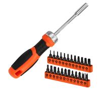 Set punte cacciavite in acciaio 25 pz con manico a cricchetto per varie applicaz
