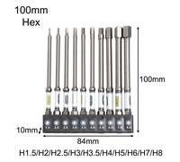 Set punte cacciavite magnetico durevole 14 pz con opzioni a croce ed esagonali