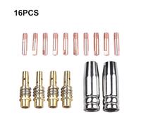 Set punte contatto Mig robuste e durevoli 16 pz per saldatura MB15 MIG 15AK