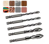 Set punte da trapano eccentriche in acciaio lega 5 pz 6 6 8 10 12 mm per foratur