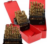 Set Punte di Precisione Per Metallo in Acciaio al Titanio HSS 1-12,7 mm 29 Pezzi