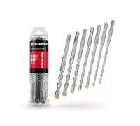 Set punte Einhell 7 Pz 4 taglienti per tassellatore SDS Plus foratura cemento e