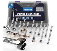 Set Punte Forstner 12 pz 10-50 mm Frese per Legno a Tazza con Box