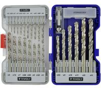 Set Punte Metallo Tivoly 11452070002 HSS 26 Pezzi 2-13 mm Svasatore Valigetta CE
