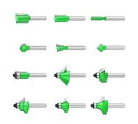 Set Punte Per Fresa In Acciaio Velocità Con Codolo Da 12 Da 1/4 Pollici Progetti Artigianato Multimateriale Set Punte Fresa Con Gambo In Materiali Compositi In Legno E