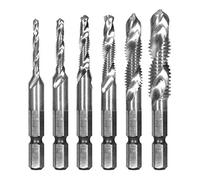 SET 6PZ PUNTE AUTOFILETTANTI HSS PER METALLO FERRO ATTACCO ESAGONALE 1/4" VALEX