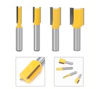Set punte router dritto gambo lavorazione del legno liscia ed efficiente (4 pz)