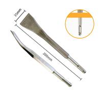 Set Punte Scalpello Manico Tondo Multiuso per Martello Elettrico 45# Acciaio al